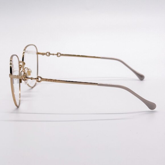 NEW GUCCI GG0880O 004 WOMEN GOLD EYEGLASSES GUCCI - Picture 8 of 11